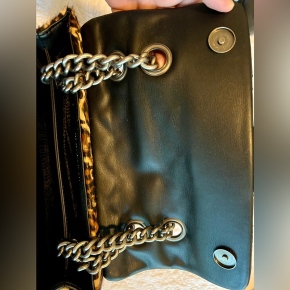 Kurt Geiger, Leather Leopard Medium Kensington Bag. - Picture 4 of 13